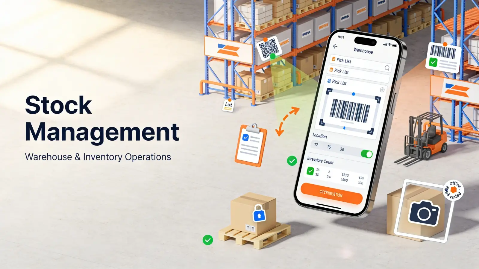 Stock Management Mobile Application screenshot